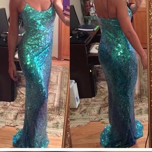 Mermaid evening gown